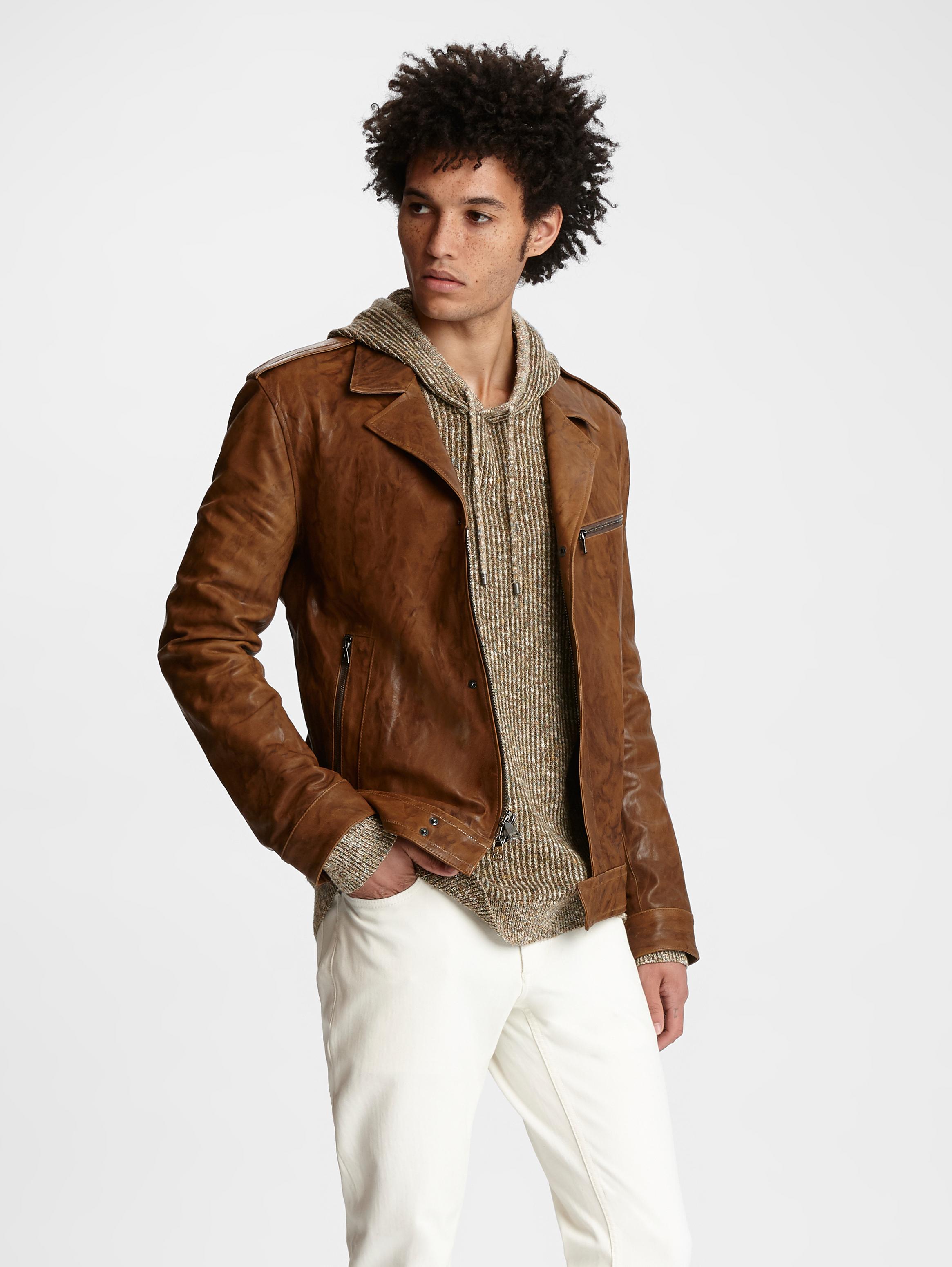 peccary biker jacket